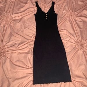 Mini black sundress
